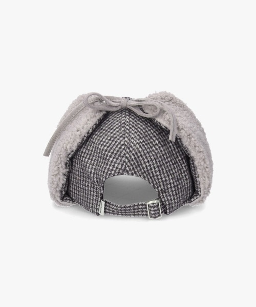 OVERRIDE（オーバーライド）の「OVERRIDE  MELTON EARFLAP 6P CAP / オーバーライド（キャップ・レディース・ブルー/グレー/キャメル/ブラック・57~59cm）」の6枚目の写真