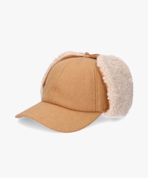 OVERRIDE（オーバーライド）の「OVERRIDE  MELTON EARFLAP 6P CAP / オーバーライド（キャップ・レディース・ブルー/グレー/キャメル/ブラック・57~59cm）」の9枚目の写真