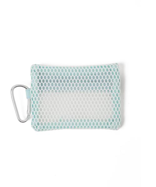 WEGO（ウィゴー）の「WEGO/メッシュ配色ポーチ（ポーチ・レディース・ブルー/ブラック/ホワイト/ピンク・FREE）」の10枚目の写真