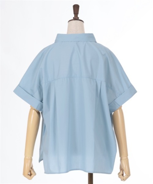 axes femme（アクシーズファム）の「刺繍入りスキッパーシャツ（シャツ/ブラウス・レディース・ホワイト/サックスブルー/カーキ・FREE）」の17枚目の写真