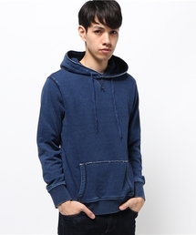 AZUL by moussy | インディゴ裏毛長袖プルパーカー(パーカー)