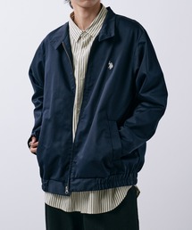 90's 襟 切替 スイングトップ ブルゾン 濃紺 L Lee - リー スイングトップ スウィングトップ ブルゾン 90s ロゴ