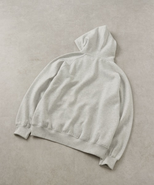 EMMA CLOTHES（エマクローズ）の「ラグランバルーンスリーブオーバーサイズZIPパーカー（パーカー・メンズ・ブラウン/ライトグレー/チャコールグレー/ブラック/ネイビー/グレイッシュベージュ・L/M）」の12枚目の写真