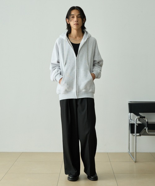 セール】ラグランバルーンスリーブオーバーサイズZIPパーカー