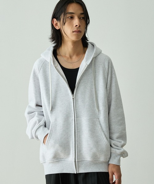 emmaページ セール】ラグランバルーンスリーブオーバーサイズZIPパーカー