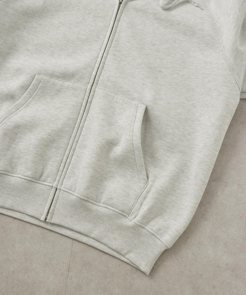 EMMA CLOTHES（エマクローズ）の「ラグランバルーンスリーブオーバーサイズZIPパーカー（パーカー・メンズ・ブラウン/ライトグレー/チャコールグレー/ブラック/ネイビー/グレイッシュベージュ・L/M）」の16枚目の写真