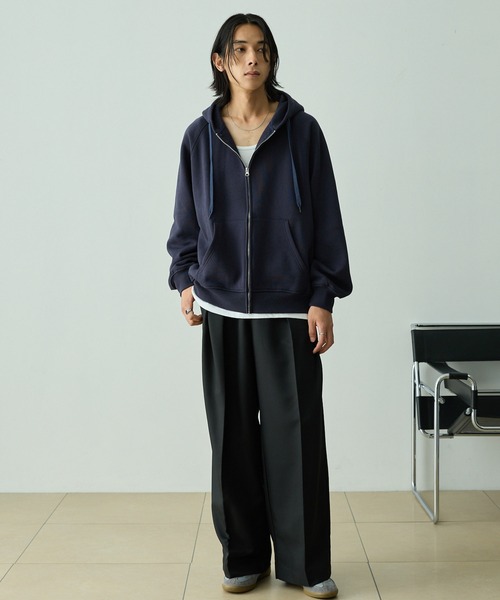 セール】ラグランバルーンスリーブオーバーサイズZIPパーカー