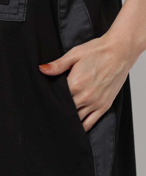 niko and...（ニコアンド）の「リメイクリップジャンパースカート（ジャンパースカート・レディース・ブラック/グレー/カーキ・LARGE/MEDIUM）」の16枚目の写真