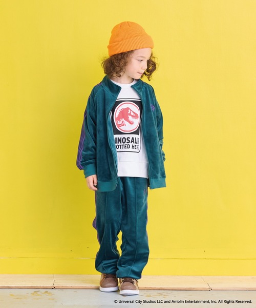 BIG FIELD（ビッグフィールド）の「ベロアトラックジャケット（ジャージ・キッズ・グレー/ネイビー/グリーン・120/110/100/150/140/130/90）」の9枚目の写真