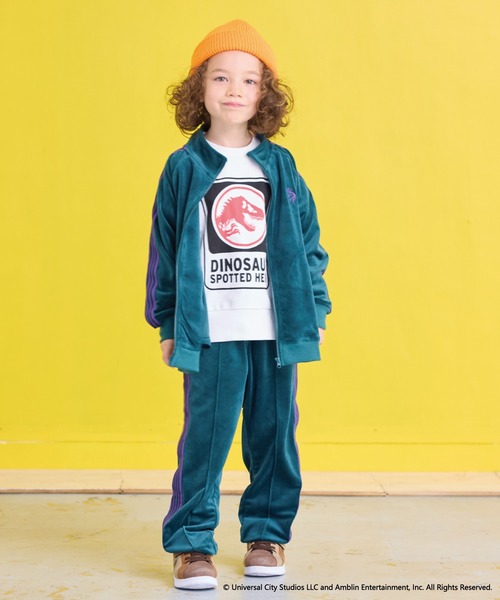 BIG FIELD（ビッグフィールド）の「ベロアトラックジャケット（ジャージ・キッズ・グレー/ネイビー/グリーン・120/110/100/150/140/130/90）」の10枚目の写真