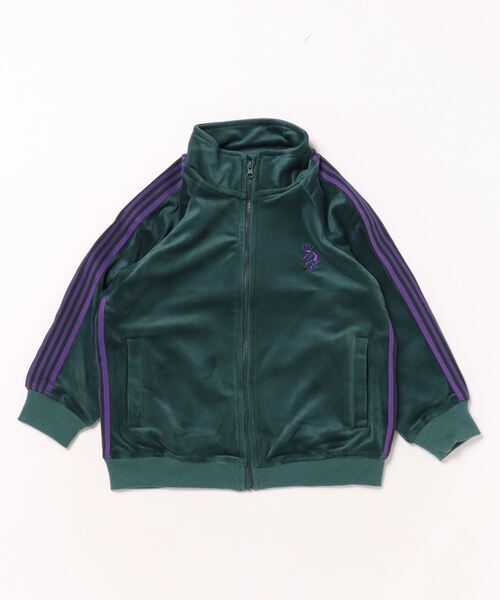 BIG FIELD（ビッグフィールド）の「ベロアトラックジャケット（ジャージ・キッズ・グレー/ネイビー/グリーン・120/110/100/150/140/130/90）」の15枚目の写真