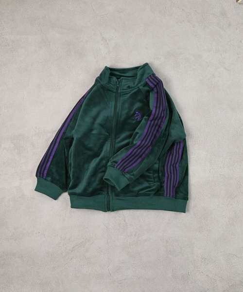 BIG FIELD（ビッグフィールド）の「ベロアトラックジャケット（ジャージ・キッズ・グレー/ネイビー/グリーン・120/110/100/150/140/130/90）」の22枚目の写真