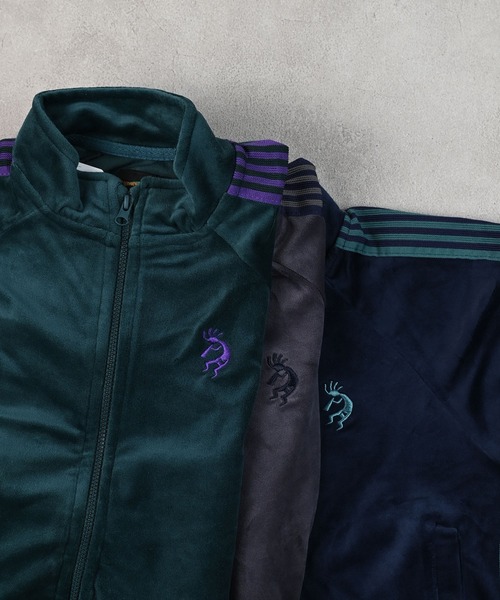 BIG FIELD（ビッグフィールド）の「ベロアトラックジャケット（ジャージ・キッズ・グレー/ネイビー/グリーン・120/110/100/150/140/130/90）」の21枚目の写真