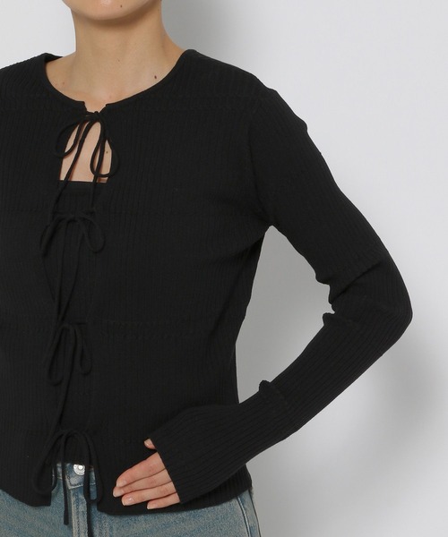 LOWRYS FARM（ローリーズファーム）の「マルチWAYアンサンブルニット 135640（ニット/セーター・レディース・アイボリー/ブルー/ブラック・FREE）」の6枚目の写真