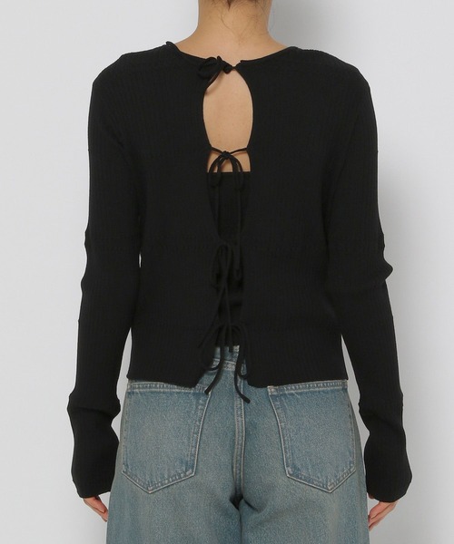 LOWRYS FARM（ローリーズファーム）の「マルチWAYアンサンブルニット 135640（ニット/セーター・レディース・アイボリー/ブルー/ブラック・FREE）」の10枚目の写真