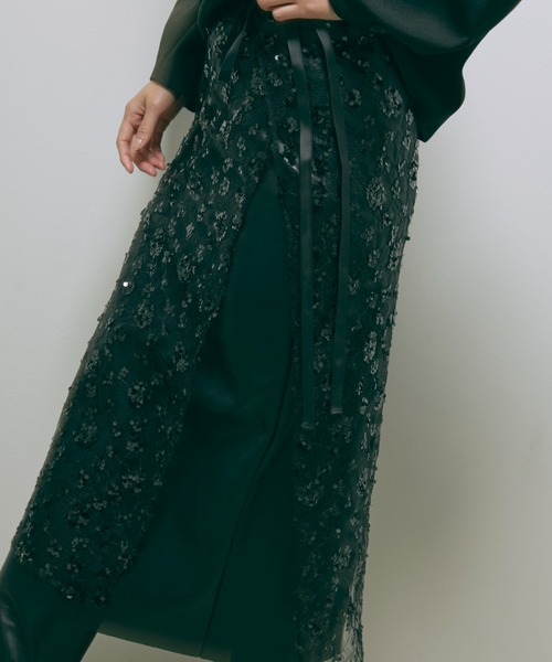 EN NEUME（エンノイム）の「Sequin Layered Skirt（スカート
