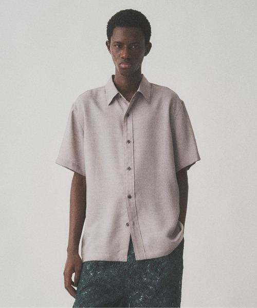 Juha（ユハ）の「SHEER SHARKSKIN SS SHIRT（シャツ/ブラウス・メンズ・ネイビー/ブラック/グレイッシュベージュ・4/3）」の3枚目の写真