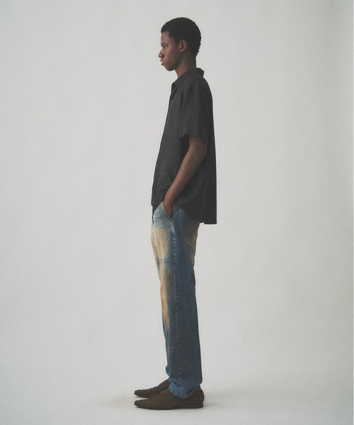 Juha（ユハ）の「SHEER SHARKSKIN SS SHIRT（シャツ/ブラウス・メンズ・ネイビー/ブラック/グレイッシュベージュ・4/3）」の9枚目の写真