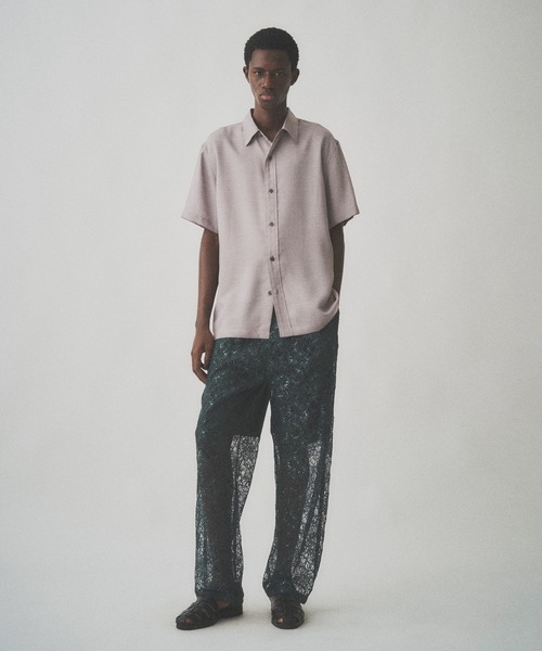 Juha（ユハ）の「SHEER SHARKSKIN SS SHIRT（シャツ/ブラウス・メンズ・ネイビー/ブラック/グレイッシュベージュ・4/3）」の11枚目の写真