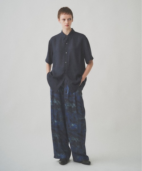Juha（ユハ）の「SHEER SHARKSKIN SS SHIRT（シャツ/ブラウス・メンズ・ネイビー/ブラック/グレイッシュベージュ・4/3）」の14枚目の写真