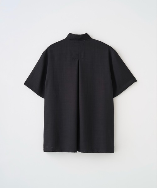 Juha（ユハ）の「SHEER SHARKSKIN SS SHIRT（シャツ/ブラウス・メンズ・ネイビー/ブラック/グレイッシュベージュ・4/3）」の7枚目の写真
