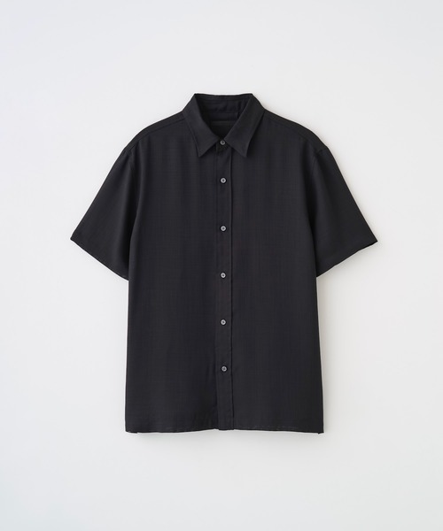 Juha（ユハ）の「SHEER SHARKSKIN SS SHIRT（シャツ/ブラウス・メンズ・ネイビー/ブラック/グレイッシュベージュ・4/3）」の4枚目の写真