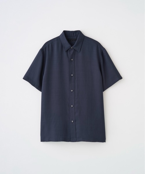 Juha（ユハ）の「SHEER SHARKSKIN SS SHIRT（シャツ/ブラウス・メンズ・ネイビー/ブラック/グレイッシュベージュ・4/3）」の6枚目の写真