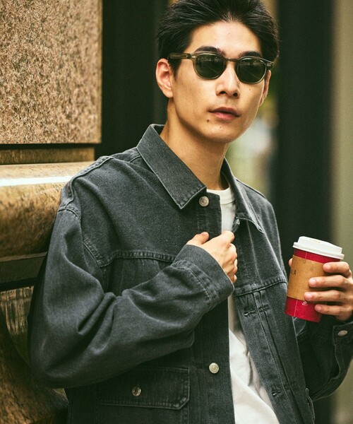 FREAK'S STORE(フリークスストア)の「限定展開 ビッグシルエット デニムジャケット(デニムジャケット・メンズ・ブルー/チャコールグレー×ブラック/チャコールグレー/ブラック/ネイビー・SMALL/MEDIUM/LARGE)」の8枚目の写真