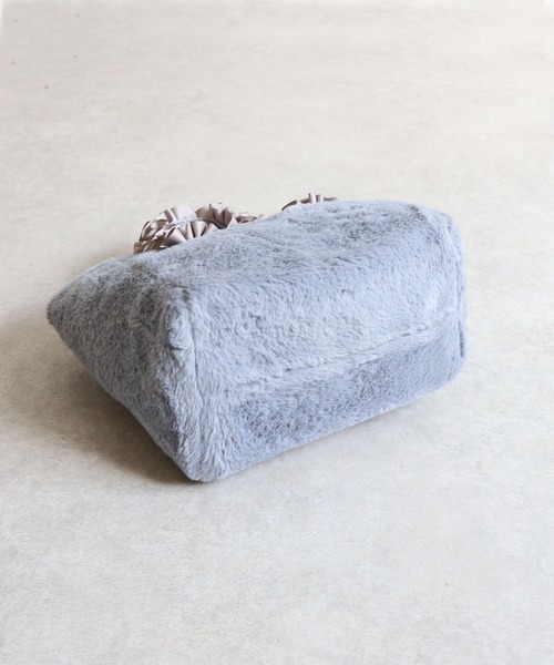 T・S・L(ティーエスエル)の「フリルハンドルファートートバッグ(トートバッグ・レディース・レオパード/アイボリー/サックスブルー/チャコールグレー・FREE)」の14枚目の写真