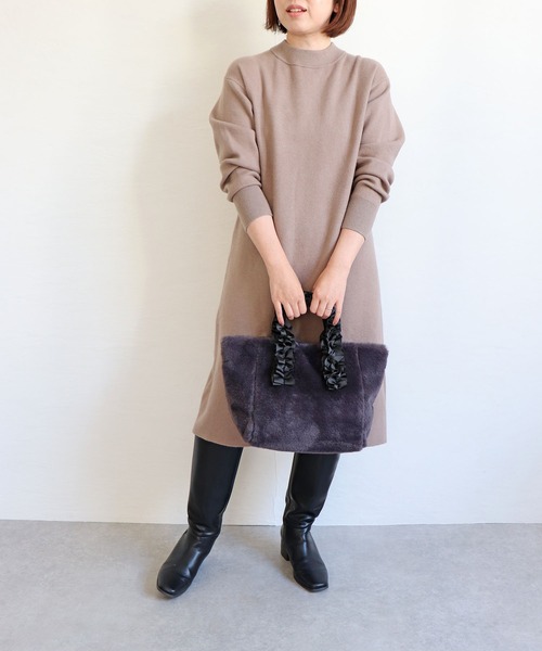 T・S・L(ティーエスエル)の「フリルハンドルファートートバッグ(トートバッグ・レディース・レオパード/アイボリー/サックスブルー/チャコールグレー・FREE)」の21枚目の写真