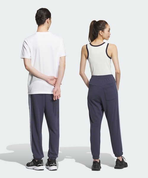 adidas(アディダス)の「ワーディングパック ルーズフィット フレンチテリー カフパンツ(ジェンダーニュートラル) / アディダス adidas(その他パンツ・メンズ・ブルー/ブラック・XX-LARGE/3XL/LARGE/MEDIUM/X-LARGE/SMALL/X-SMALL)」の3枚目の写真