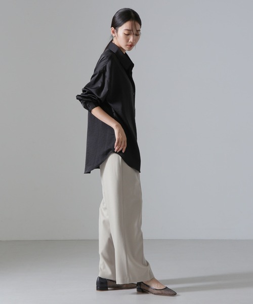 NANO universe（ナノユニバース）の「セットアップ可ウール調合繊スラックス（スラックス・レディース・グレー系その他4/その他1/ブルー系その他4・FREE）」の11枚目の写真