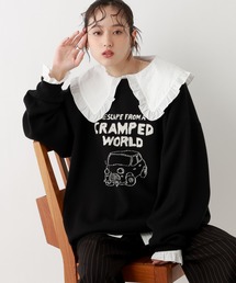 RAGEBLUE | 【UNISEX】＜wakazoo/ワカズー＞コラボ/イラストクルーネックニット(ニット/セーター)