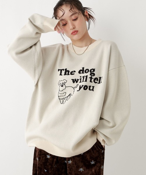 【新品】定価80,300円　MORDECAI　ビッグクルーネックニット　XS UNTITLED ニット セーター 「洗える」ミドルゲージ モックネックニット