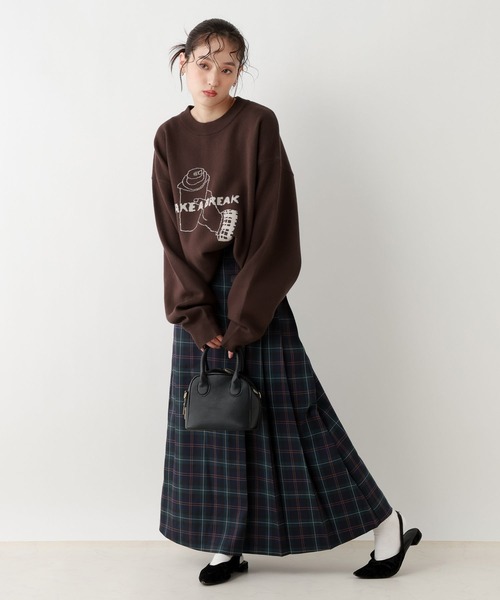 RAGEBLUE(レイジブルー)の「【UNISEX】<wakazoo/ワカズー>コラボ/イラストクルーネックニット(ニット/セーター・メンズ・ブラック/イエロー系その他/ネイビー/オフホワイト/ダークグレー/グリーン/オレンジ/ホワイト/ダークブラウン/その他8・SMALL/MEDIUM/LARGE)」の20枚目の写真
