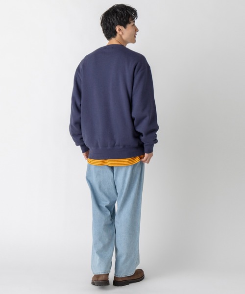 L.L.Bean（エルエルビーン）の「【JAPAN EDITION】ウィンスロップ・クルーネック・スウェットシャツ（スウェット・メンズ・ライトグレー/ネイビー・MEDIUM/LARGE）」の22枚目の写真