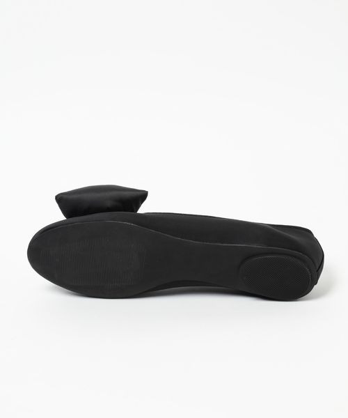 LOWRYS FARM（ローリーズファーム）の「リボンパファーシューズ　152733（バレエシューズ・レディース・ブラック/シルバー・MEDIUM/LARGE）」の8枚目の写真