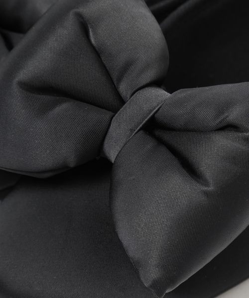 LOWRYS FARM（ローリーズファーム）の「リボンパファーシューズ　152733（バレエシューズ・レディース・ブラック/シルバー・MEDIUM/LARGE）」の14枚目の写真