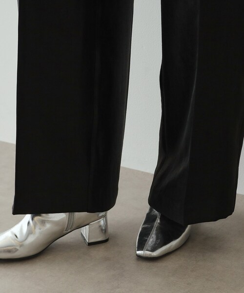 OPAQUE.CLIP（オペークドットクリップ）の「◆《Oggi掲載》シャイニータックワイドパンツ【洗濯機洗い可】（その他パンツ・レディース・キャメル/ブラック・38/40/42）」の16枚目の写真