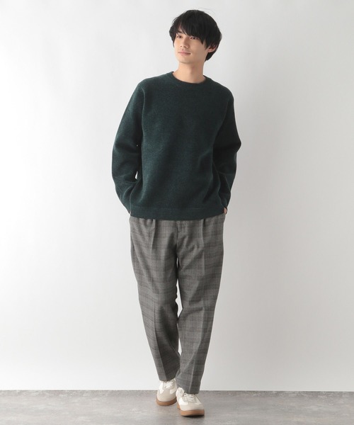 GLOBAL WORK（グローバルワーク）の「モールニットクルー/116372（ニット/セーター・メンズ・グレイッシュベージュ/ロイヤルブルー/グリーン/アイボリー/チャコール/ブラック・X-LARGE/LARGE/MEDIUM/SMALL）」の19枚目の写真