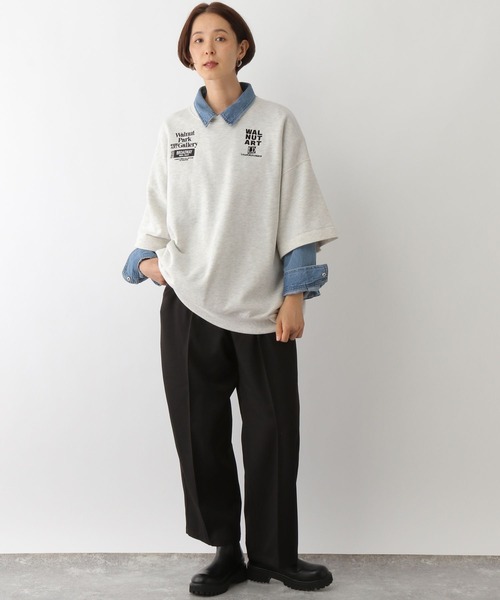 LEPSIM（レプシィム）の「袖外しプルオーバー　150331（Tシャツ/カットソー・レディース・レッド/グレイッシュベージュ・FREE）」の11枚目の写真