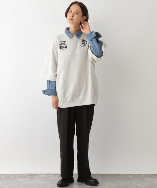 LEPSIM（レプシィム）の「袖外しプルオーバー　150331（Tシャツ/カットソー・レディース・レッド/グレイッシュベージュ・FREE）」の12枚目の写真