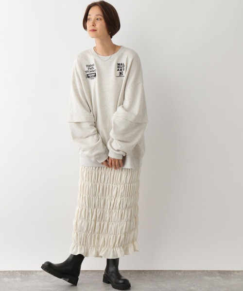 LEPSIM（レプシィム）の「袖外しプルオーバー　150331（Tシャツ/カットソー・レディース・レッド/グレイッシュベージュ・FREE）」の16枚目の写真