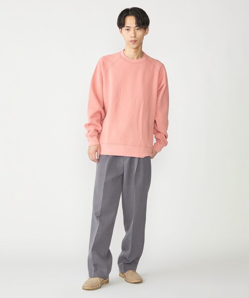 SHIPS（シップス）の「SHIPS: コットン ポリエステル ラグラン スリーブ クルーネック スウェット（スウェット・メンズ・ネイビー/グレー/ナチュラル/ピンク/ライトグリーン・X-LARGE/LARGE/MEDIUM/SMALL）」の7枚目の写真