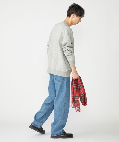 SHIPS（シップス）の「SHIPS: コットン ポリエステル ラグラン スリーブ クルーネック スウェット（スウェット・メンズ・ネイビー/グレー/ナチュラル/ピンク/ライトグリーン・X-LARGE/LARGE/MEDIUM/SMALL）」の13枚目の写真