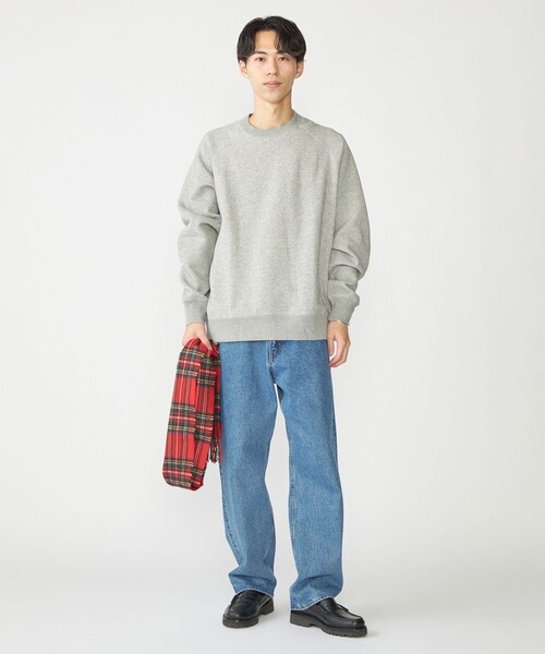 SHIPS（シップス）の「SHIPS: コットン ポリエステル ラグラン スリーブ クルーネック スウェット（スウェット・メンズ・ネイビー/グレー/ナチュラル/ピンク/ライトグリーン・X-LARGE/LARGE/MEDIUM/SMALL）」の14枚目の写真