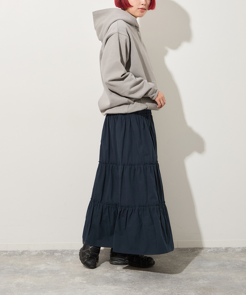 DIME（ダイム）の「【Dime/ダイム】 CLASSIC SMALL LOGO HOODIE：裏起毛 パーカー（パーカー・レディース・グレー・SMALL）」の3枚目の写真