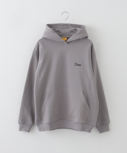 DIME（ダイム）の「【Dime/ダイム】 CLASSIC SMALL LOGO HOODIE：裏起毛 パーカー（パーカー・レディース・グレー・SMALL）」の6枚目の写真
