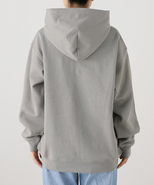 DIME（ダイム）の「【Dime/ダイム】 CLASSIC SMALL LOGO HOODIE：裏起毛 パーカー（パーカー・レディース・グレー・SMALL）」の11枚目の写真