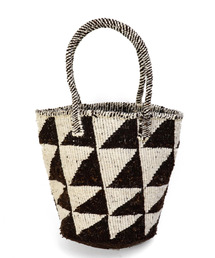UNBILLION | アフリカンスクエアー AFRICANSQUARE / オール羊毛サイザルバッグ共手(かごバッグ)